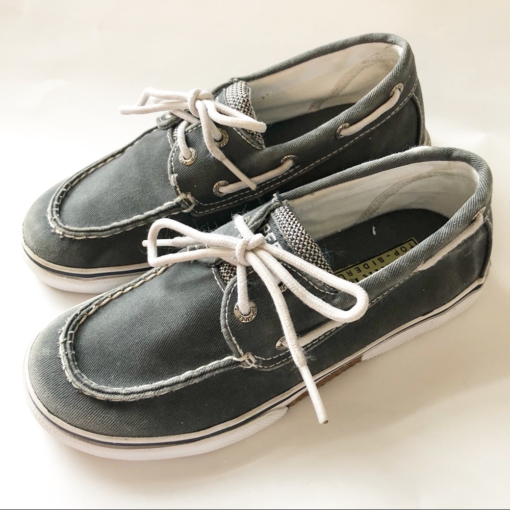 Boys Sperry Top-Sider Gray Original Boat Shoe 1